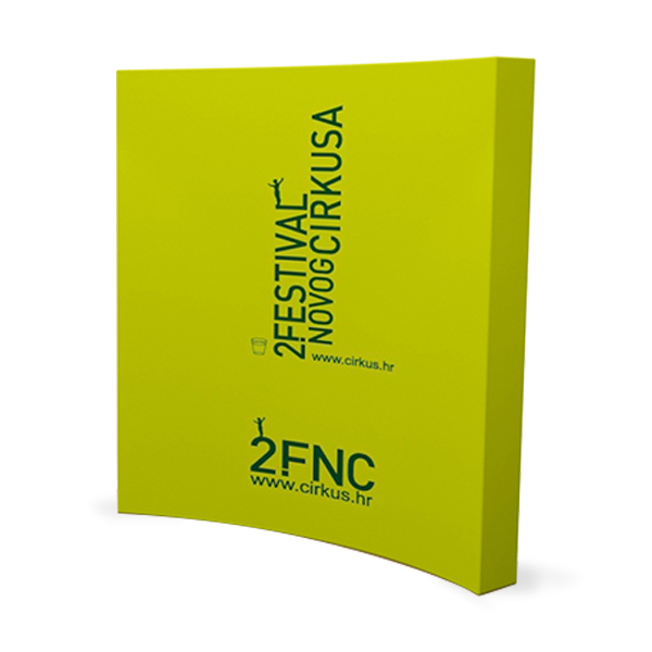 Curved Popup Display (8 ft.) printing