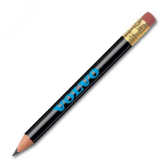 Golf Round Pencil With Eraser printing
