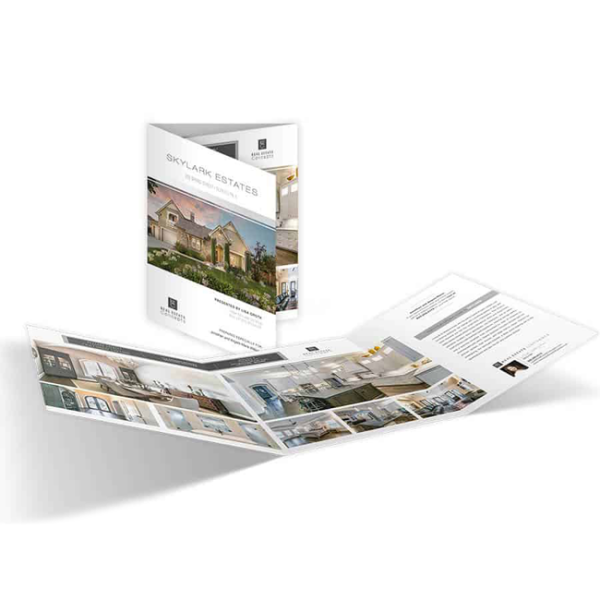 8.5x25.5 Roll-Fold Brochures printing