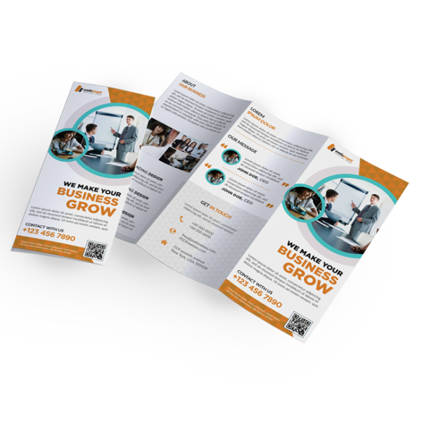 Impression de Dépliant 8.5x11 Pli Enveloppant