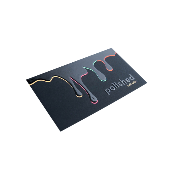 Soft Touch Business Cards with Textured Spot UV printing