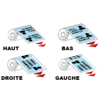 Impression de Autocollants en Rouleaux Rond