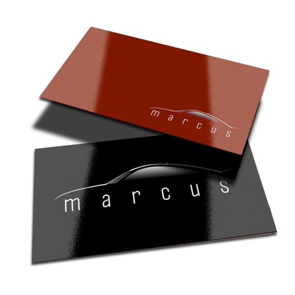 Impression de Carte daffaire Laminée Glacée