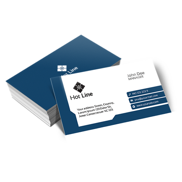 Impression de Carte daffaire Laminée Mat